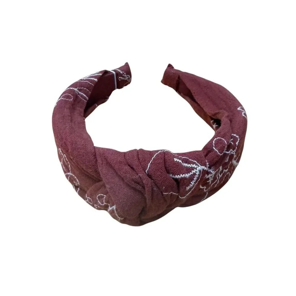 Madewell Women’s Floral Knotted Covered Headband Salvaged Barn AC154 NWT